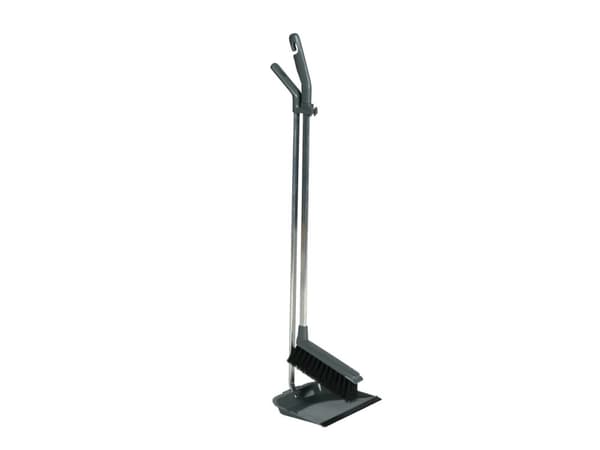 Fejebakke Vikan langskaftet 900mm plast/metal med kost grå,1 stk