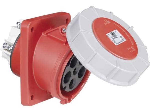 Vinopistorasia 63A 5P 400V /100x112/ punainen IP67 POWER TWIST 435-6