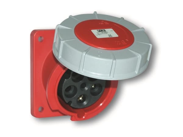Vinopistorasia 63A 5P 400V /100x112/ punainen IP67 POWER TWIST 435-6