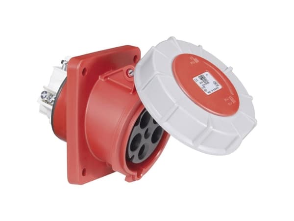 Vinopistorasia 63A 5P 400V /100x112/ punainen IP67 POWER TWIST 435-6