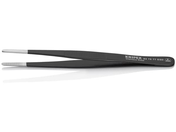 Knipex 92 78 77 ESD, Kromnikkelstål, Sort, Rett, 27 g, 145 mm, 1 stykker