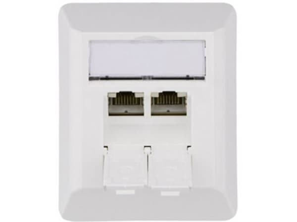 Telegärtner J00023A0204, RJ-45, 6a, Vit
