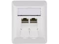 Miniatyrbild 4 av 5: Telegärtner J00023A0204, RJ-45, 6a, Vit