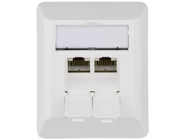 Telegärtner J00023A0204, RJ-45, 6a, Vit