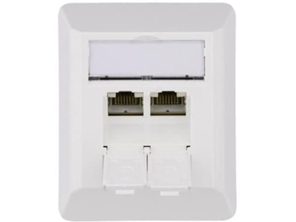 Telegärtner J00023A0204, RJ-45, 6a, Vit