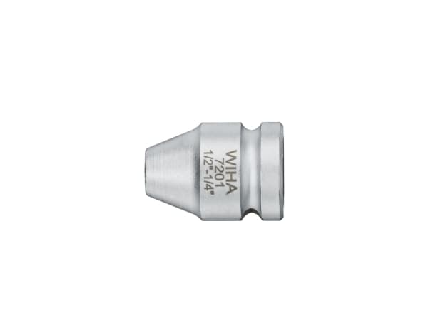 Wiha 7201, Anslutning, Grå, 2 huvuden, 1/2", Brittiska standardmått, 1/4"