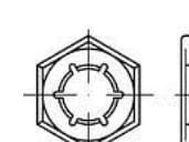 TOOLCRAFT 144086 Låsmuttrar M24 DIN 7967 Fjäderstål Varmförzinkat 100 st