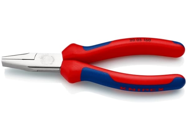 Knipex 20 05 160, Nesetang, Kromvanadiumstål, Plast, Blå, Rød, 160 mm, 176 g