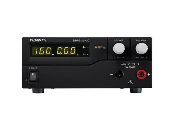 VOLTCRAFT Laboratorioteholähde, säädettävä DPPS-16-60 1 - 16 V/DC 0 - 60 A 960 W USB ohjelmoitavissa Lähtöjen lukumäärä 1 x (DPPS-16-60)