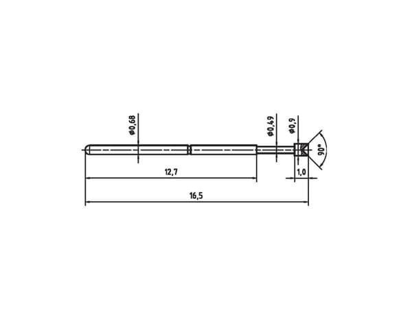 PTR 1007-A-0.7N-AU-0.9 Precisionssond