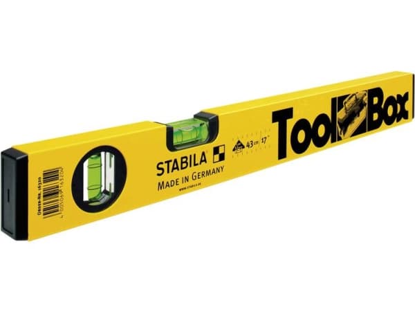 Stabila Toolbox 16320 Vaterpas-letmetal 43 cm 0,5 mm/m