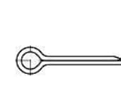 TOOLCRAFT splitter 71 mm Galvaniseret stål 25 stk