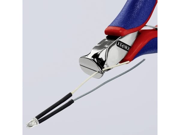 Knipex 64 32 120, Endekuttende tang, Stål, Blå, Rød, 120 mm, 92 g