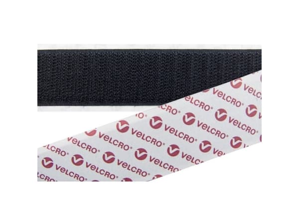 VELCRO® E08810033011425 Tejp för limning Stapel (L x B) 25000 mm x 100 mm Svart 25 m