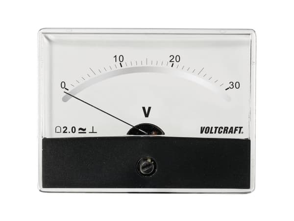 VOLTCRAFT AM-86X65/30V/DC AM-86X65/30V/DC AM-86X65/30V/DC Måleapparat til indbygning AM-86X65/30V/DC Drejespole