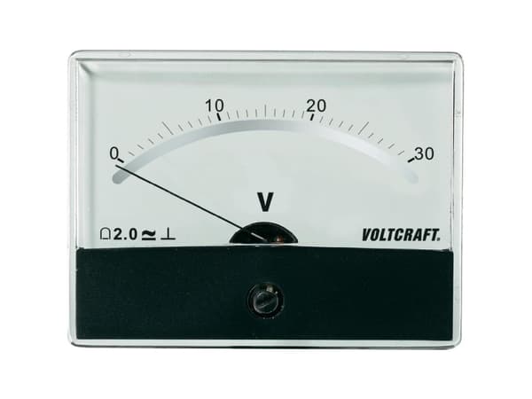 VOLTCRAFT AM-86X65/30V/DC AM-86X65/30V/DC Måleapparat til indbygning AM-86X65/30V/DC Drejespole