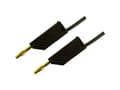 Miniatyrbild 3 av 5: SKS Hirschmann MLN 100/2,5 SW Prøveledning Lamelstik 4 mm Lamelstik 4 mm 1.00 m Sort 1 stk