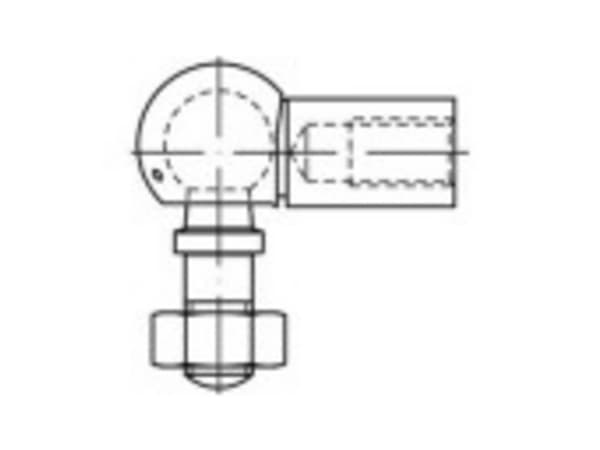 TOOLCRAFT Vinkelled 141 mm Galvaniseret stål 147234 10 stk (Ø x L) 19 mm x 141 mm