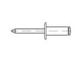 Miniatyrbilde 4 av 4: TOOLCRAFT 160331 Åben blindnitte (Ø x L) 4 mm x 12 mm Aluminium Stål 500 stk