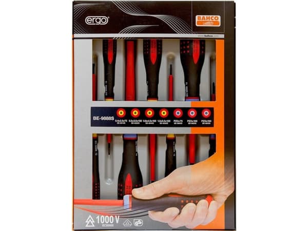 Bahco BE-9888S, 365 mm, 220 mm, 38 mm, 530 g, Musta/punainen