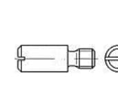TOOLCRAFT 119064 Skulderskrue M3 3 mm Kærv DIN 927 Stål 100 stk