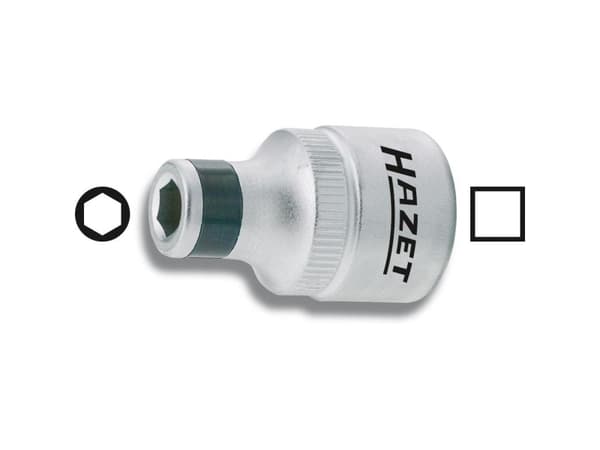 HAZET 2250-5, Enstaka artikel, Stickproppsadapter, Krom, 8,12.5 mm, 36 mm, 48 g