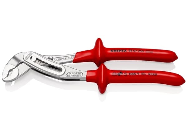 Knipex 88 07 250, Tunge-og-spids tang, Krom-vanadium-stål, Plast, Rød, 25 cm, 420 g