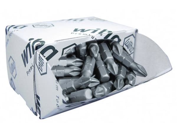 Wiha Bulk 7929 Z Kreuzschlitz-Bit PZ 3 Chrom-Vanadium Stahl C 6.3 50 St., 50 styck, Pozidriv, PZ 3