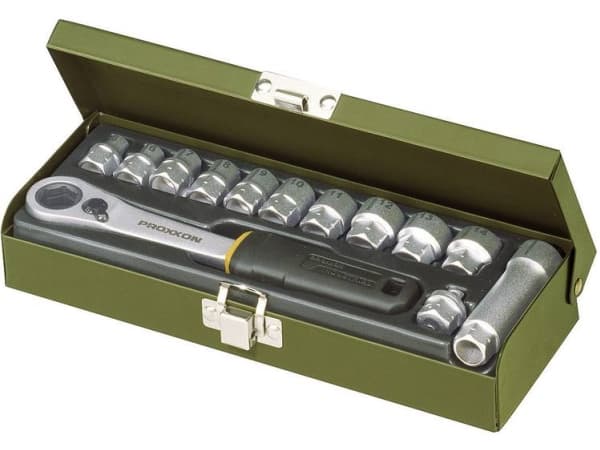 Proxxon 23 602, Terästä, 12 kpl, Musta, Terästä, Musta, 1/4"