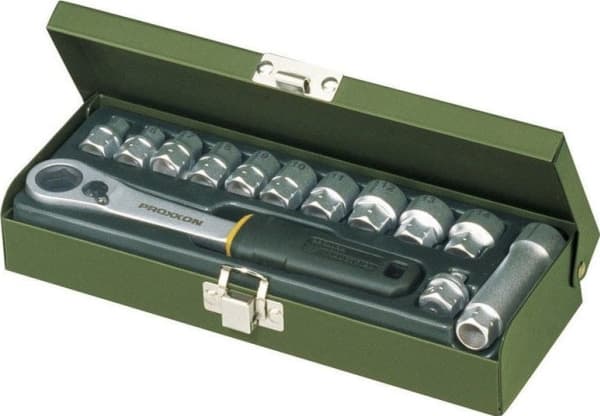 Proxxon 23 602, Terästä, 12 kpl, Musta, Terästä, Musta, 1/4"