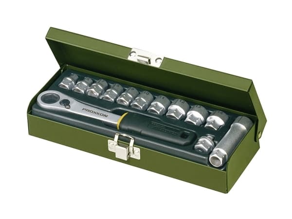 Proxxon 23 602, Terästä, 12 kpl, Musta, Terästä, Musta, 1/4"