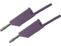 Pikkukuva 2 / 5: SKS Hirschmann MLN 50/2,5 VI Prøveledning [Lamelstik 4 mm - Lamelstik 4 mm] 0.50 m Violetti