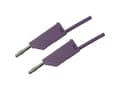 Pikkukuva 1 / 5: SKS Hirschmann MLN 50/2,5 VI Prøveledning [Lamelstik 4 mm - Lamelstik 4 mm] 0.50 m Violetti
