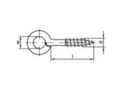 Pikkukuva 3 / 4: Ringschraubösen tyyppi 1 TOOLCRAFT N/A 30 mm Galvaniseret stål 100 stk