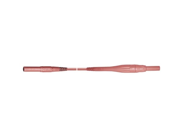 Stäubli XSMS-419 Sikkerhedsprøveledning [Lamelstik 4 mm - Lamelstik 4 mm] 1.00 m Rød