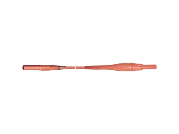 Stäubli XSMS-419 Sikkerhedsprøveledning [Lamelstik 4 mm - Lamelstik 4 mm] 1.00 m Rød