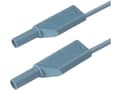 Pikkukuva 2 / 5: SKS Hirschmann MLS WS 25/2,5 bl Turvatestausjohto [Lamellipistoke 4 mm - Lamellipistoke 4 mm] 25,00 cm Sininen