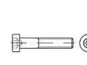 TOOLCRAFT 139224 Cylinderskruer M10 30 mm Indvendig sekskant DIN 6912 Stål 200 stk