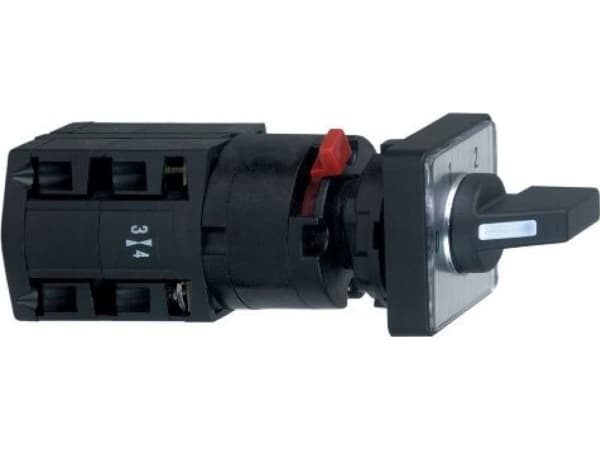 SCHNEIDER ELECTRIC Harmony komplett K10 vridströmbrytare i plast för Ø16 eller Ø22 mm hål, 4 lägen i steg (0-1-2-3) 60°, 1 pol 10A
