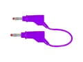 Pikkukuva 1 / 3: Stäubli XZG425/SIL Turvatestausjohto [Lamellipistoke 4 mm - Lamellipistoke 4 mm] 1.00 m Violetti väri