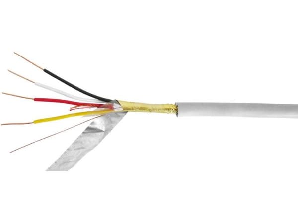 VOKA Kabelwerk JYSTY2X2X08 Telefonkabel J-Y(ST)Y 2 x 2 x 0.8 mm Stengrå (RAL 7032) 100 m