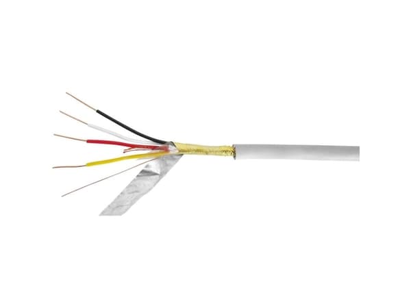 VOKA Kabelwerk JYSTY2X2X08 Telefonkabel J-Y(ST)Y 2 x 2 x 0.8 mm Stengrå (RAL 7032) 100 m