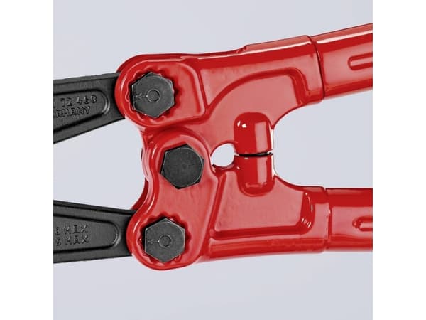 Knipex 71 72 460, Voimaleikkurit, 3 cm, Kromivanadiini-teräs, Terästä, Muovi, Sininen, Punainen, 460 mm