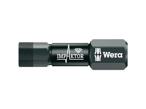 Wera 840/1 IMP DC / SW 4,0 X 25 Hex-bits 4 mm Verktygsstållegering, diamantbelagd D 6.3 1 st