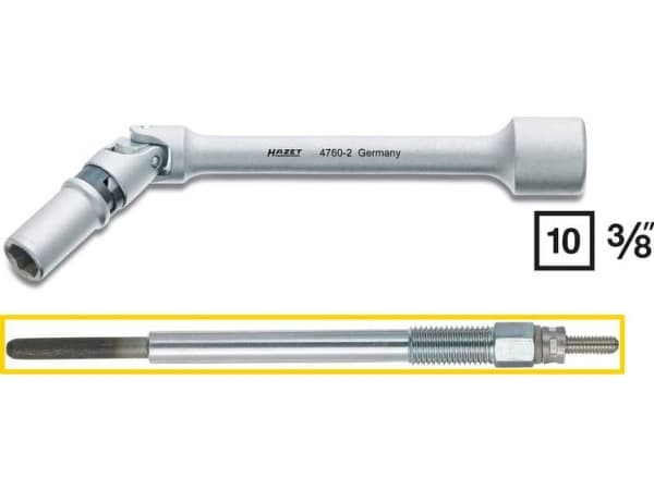 Hazet 4760-2 Tændrørsskruenøgle Drev (skruetrækker) 3/8 (10 mm) 142 mm 1 stk