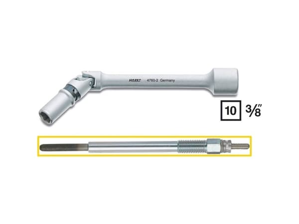 Hazet 4760-2 Tændrørsskruenøgle Drev (skruetrækker) 3/8 (10 mm) 142 mm 1 stk