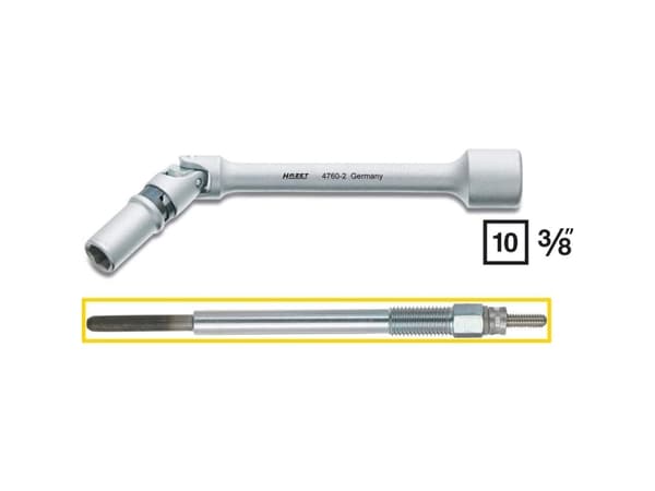 Hazet 4760-2 Tændrørsskruenøgle Drev (skruetrækker) 3/8 (10 mm) 142 mm 1 stk