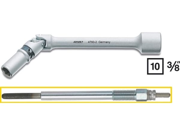 Hazet 4760-2 Sytytystulppa-avain Lähtö 3/8 (10 mm) 142 mm 1 kpl 1 kpl