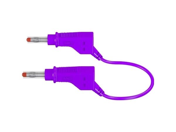 Stäubli XZG425/SIL Säkerhetsprovledning [Lamellanslutning 4 mm - Lamellanslutning 4 mm] 0,50 m Violett 1 st