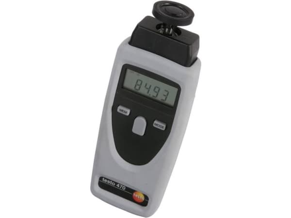 Testo 470, LCD, 5 cifre, Lajittelu, Grå